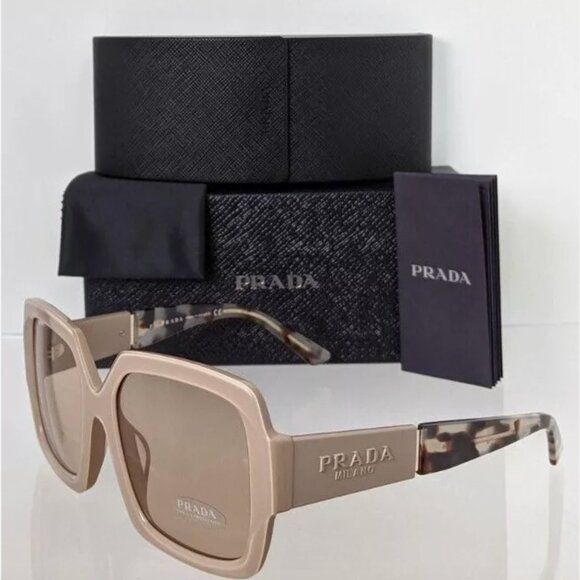 Prada New Beige Metal 55mm Sunglasses